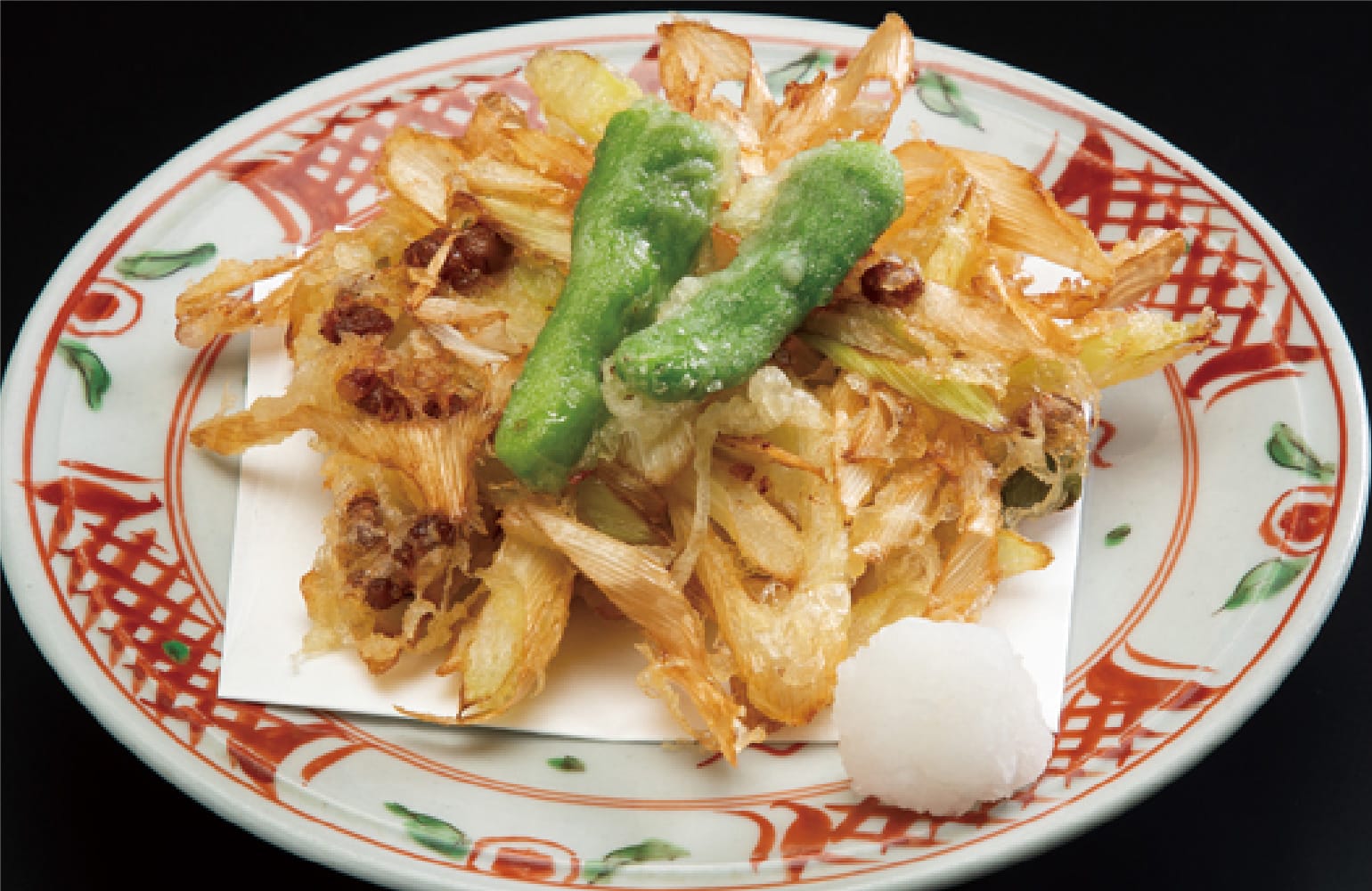 水戸山翠の納豆天婦羅