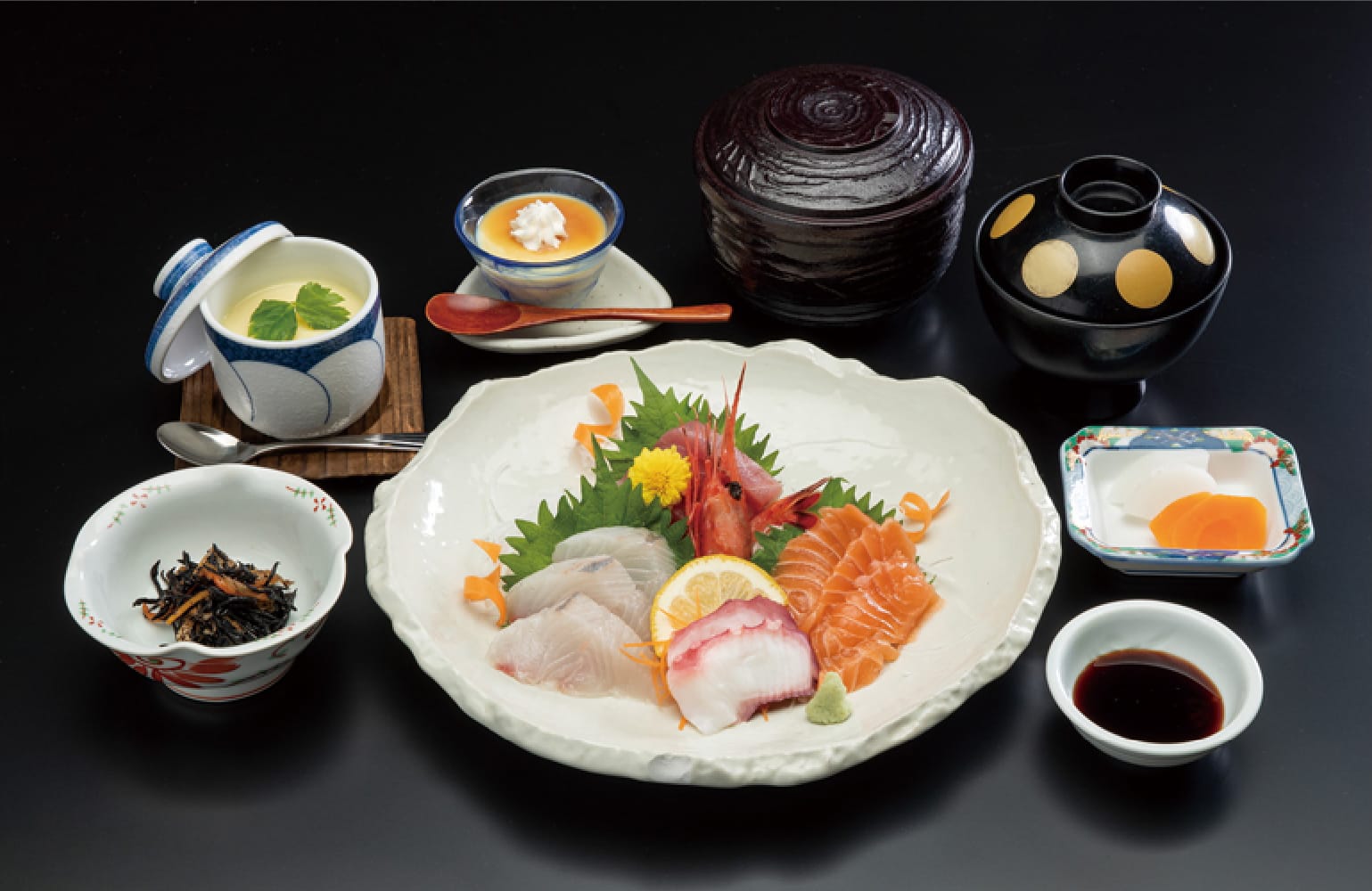 水戸山翠の刺身御膳