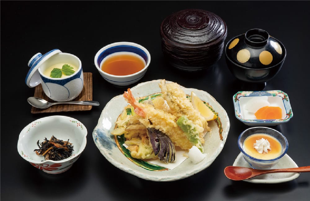 水戸山翠の天婦羅御膳