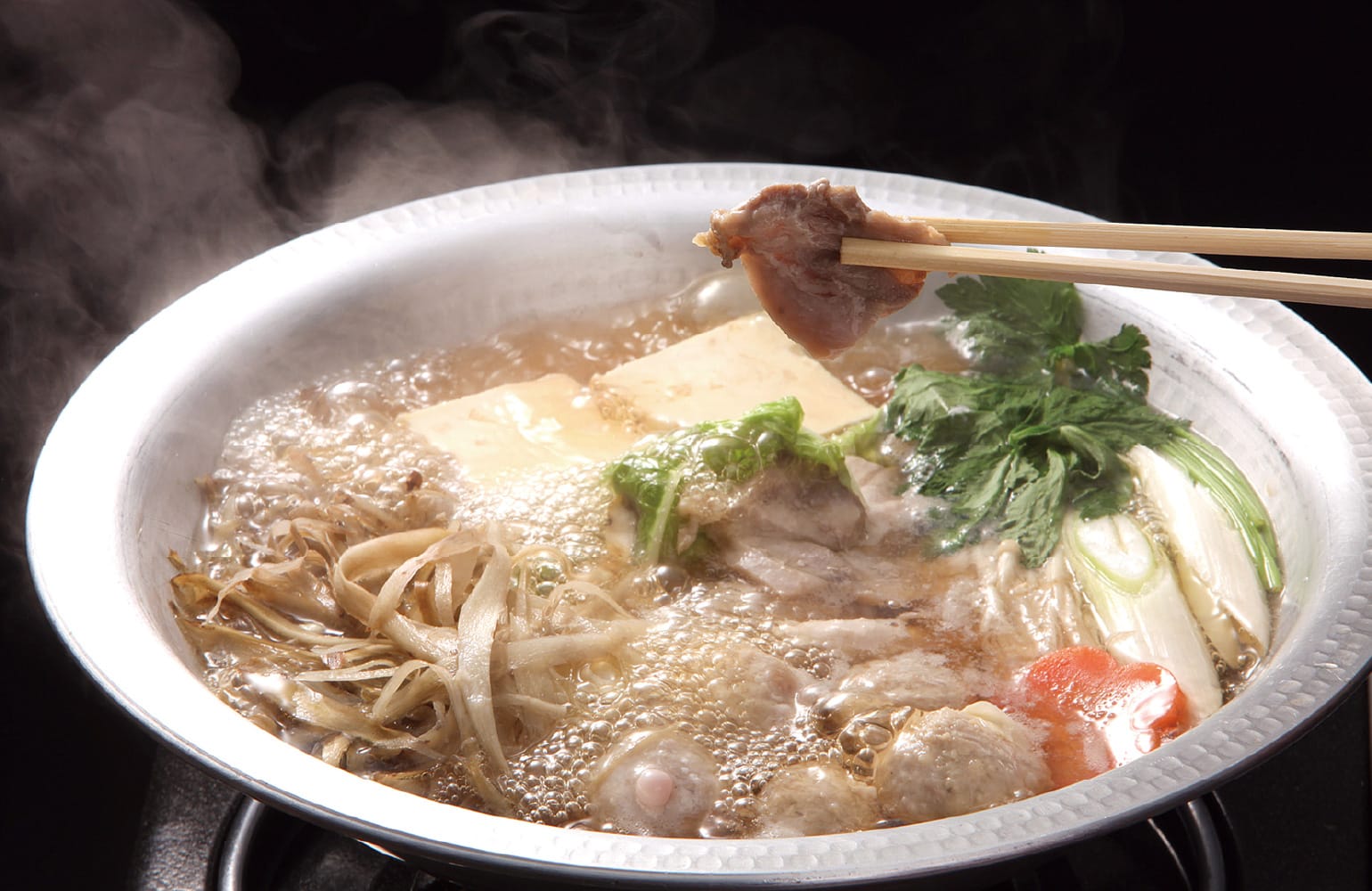 水戸山翠の奥久慈しゃも鍋